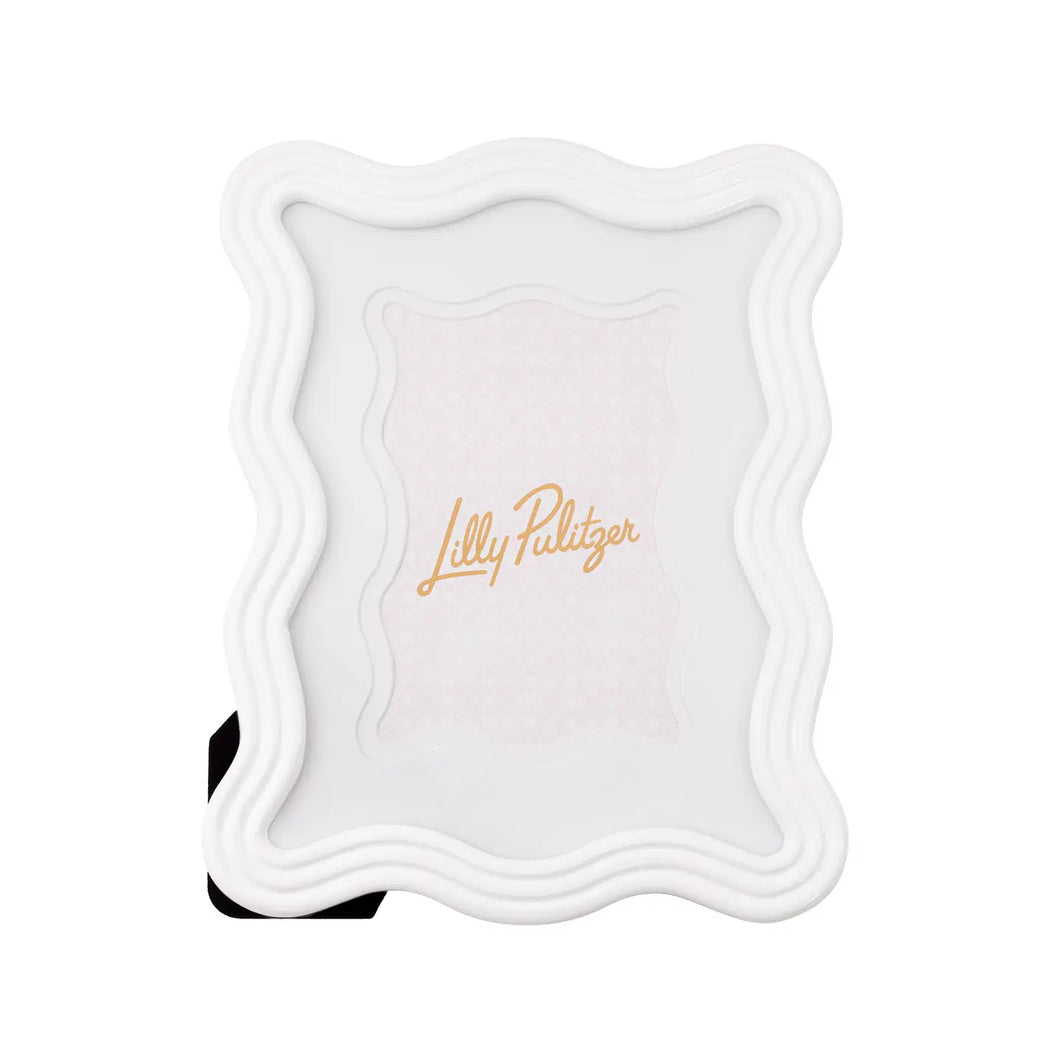 Lilly Pulitzer Wavy Picture Frame | Resort White