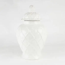 Load image into Gallery viewer, White Textured Ginger Jar