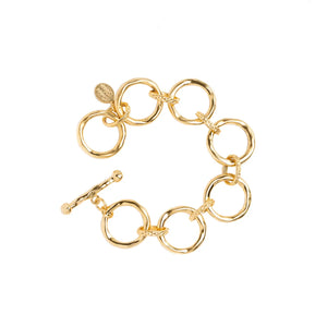 Susan Shaw Round Chain Toggle Bracelet