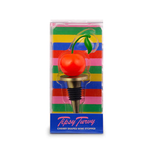 Tipsy Turvy Wine Stopper Cherry