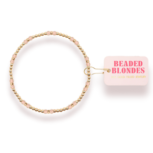 Beaded Blondes Light Pink Hazel Bracelet