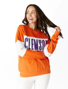 Clemson Color Block Sweatshirt