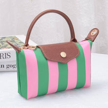 Load image into Gallery viewer, Nylon Mini Crossbody Bag | Sky &amp; White Stripe
