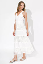 Load image into Gallery viewer, Adelyn Rae Emma Mixed Media Maxi Dress | White
