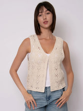 Load image into Gallery viewer, Sloane Sleeveless V-Neck Cardigan | Bone