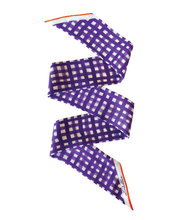 Load image into Gallery viewer, Tailgate Check Twilly in Purple &amp; Orange