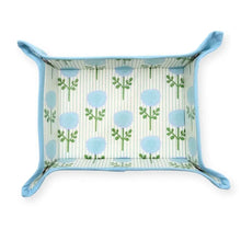 Load image into Gallery viewer, Laura Park Marigold Ticking Stripe Blue Snap Tray