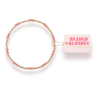 Beaded Blondes Rose Pink Hazel Bracelet
