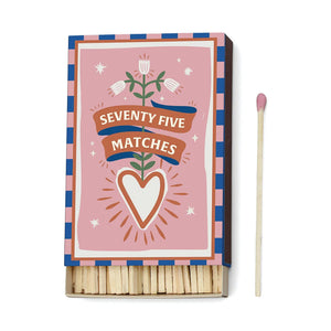 A Dopo Boxed Matches - Hearts Set of 75 Matches