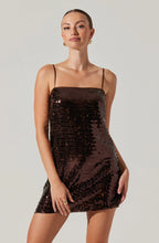 Load image into Gallery viewer, ASTR Porscha Sequin Mini Dress