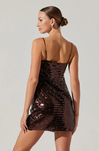 ASTR Porscha Sequin Mini Dress