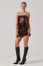 Load image into Gallery viewer, ASTR Porscha Sequin Mini Dress