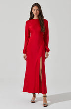 Load image into Gallery viewer, ASTR Elyse Satin Maxi Dress