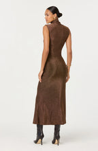 Load image into Gallery viewer, ASTR Riana Metallic Twist Front Maxi Dress