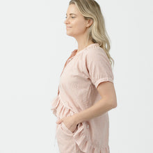 Load image into Gallery viewer, Pixel Rose Gingham Ruffle Hi-Lo PJ Set