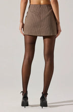 Load image into Gallery viewer, ASTR Laudine Skirt | Brown Houndstooth