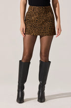 Load image into Gallery viewer, ASTR Kairos Skirt | Brown Cheetah Print