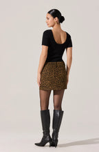 Load image into Gallery viewer, ASTR Kairos Skirt | Brown Cheetah Print