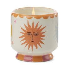 Load image into Gallery viewer, A Dopo 8 oz Handpainted Sun Ceramic Candle - Orange Blossom
