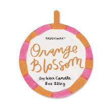 Load image into Gallery viewer, A Dopo 8 oz Handpainted Sun Ceramic Candle - Orange Blossom