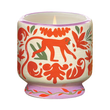 Load image into Gallery viewer, A Dopo 8oz Handpainted Jungle Ceramic Candle - Coconut &amp; Amber