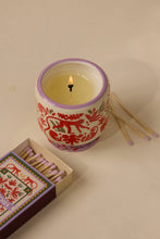 Load image into Gallery viewer, A Dopo 8oz Handpainted Jungle Ceramic Candle - Coconut &amp; Amber