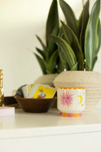 Load image into Gallery viewer, A Dopo 8 oz Handpainted Sun Ceramic Candle - Orange Blossom