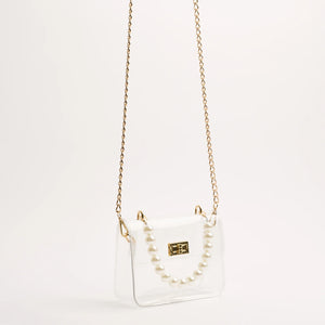 Audrey in Pearl Clear Crossbody