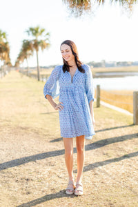 Clover Mini Dress | Blue Lagoon