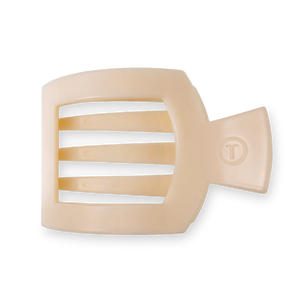 Teleties Almond Beige Large Flat Square Clip