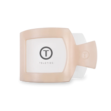 Load image into Gallery viewer, Teleties Almond Beige Medium Flat Square Clip