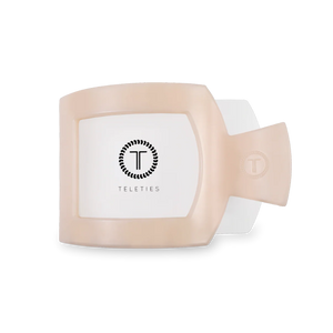 Teleties Almond Beige Medium Flat Square Clip
