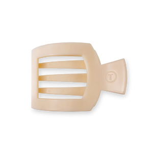 Teleties Almond Beige Small Flat Square Clip