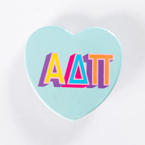 Sorority Block Letter Buttons