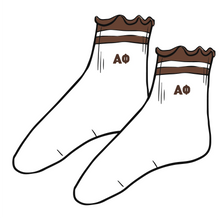 Load image into Gallery viewer, Sorority Lettuce Edge Socks