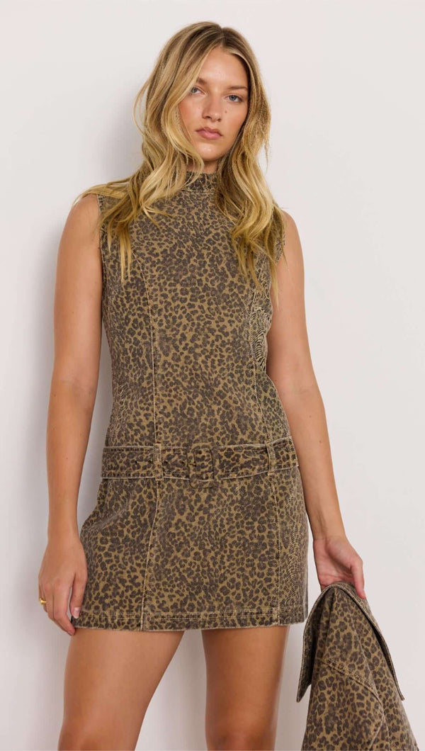 Mink Pink Anouk Mini Dress | Animal