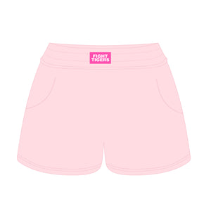 PRE-ORDER Ava Airy Clemson Crew & Shorts Set | Pink