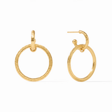 Load image into Gallery viewer, Julie Vos Gold Astor 6-in-1 Charm Earring | Iridescent Clear Crystal