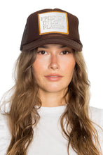 Load image into Gallery viewer, Friday Feelin&#39; Friends in Low Places Trucker Hat in Brown