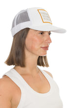 Load image into Gallery viewer, Friday Feelin&#39; Friends in Low Places Trucker Hat in White