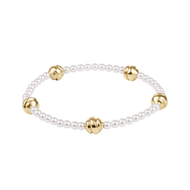 enewton Admire Small Gold 3mm Pearl Bracelet
