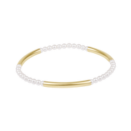enewton Bliss Bar Pattern Pearl 3mm Bracelet