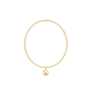 enewton Classic Gold 2mm Bracelet - Classic Gold 8mm Charm