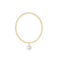 enewton Classic Gold 3mm Bracelet - Classic Pearl 10mm Charm