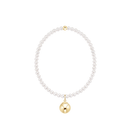 enewton Classic Pearl 3mm Bracelet - Classic Gold 10mm Charm