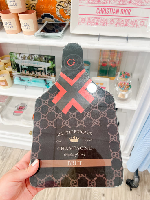 Bottle Shaped Cutting Board | GG Champagne