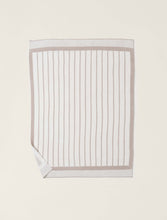 Load image into Gallery viewer, Barefoot Dreams CozyChic Border Throw | Sahara-Cream