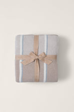 Load image into Gallery viewer, Barefoot Dreams CozyChic Accent Stripe Throw | Stone Multi