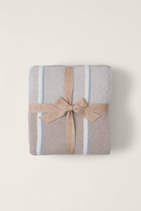 Barefoot Dreams CozyChic Accent Stripe Throw | Stone Multi