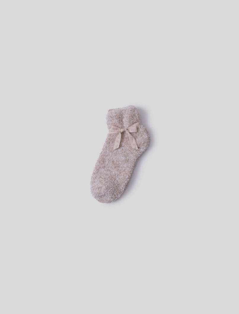 Barefoot Dreams CozyChic Heathered Tennis Socks | Stone